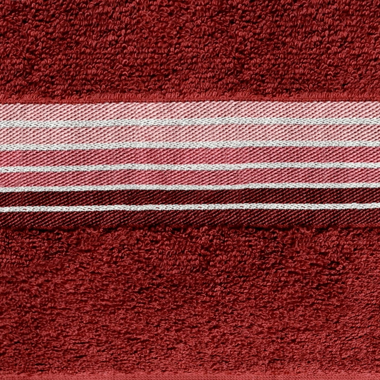NDOJZL Baseball Beach Towel - Red & White Pattern, Cotton, 52x32 Inches, Quick Dry, Machine Washable