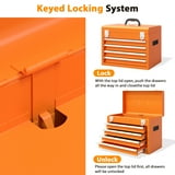 5-Drawer Mobile Mechanic Tool Chest, Rolling Cabinet with Lock ...