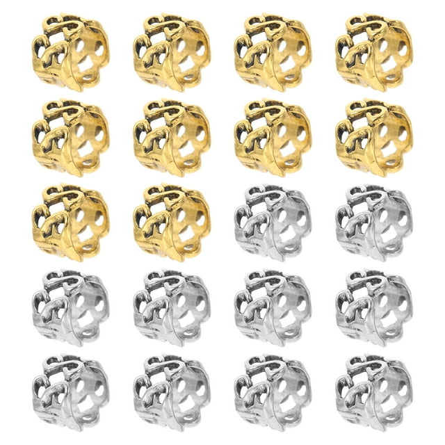 Weiweiguan 20 Pcs Épingles à Cheveux Rétro Style Ethnique Accessoires Cheveux Dreadlocks Décors Cheveux