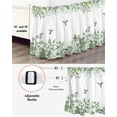 thumbnail image 3 of Leaf Bird Wrap Around Bed Skirts for King Bed 18" Drop,Bed Skirt with Adjustable Elastic Belt Dust Ruffle Bed Valance for Bedroom Hotel Luxury Sage Greeen Botanical Watercolor Animals Bed Frame Cover, 3 of 7