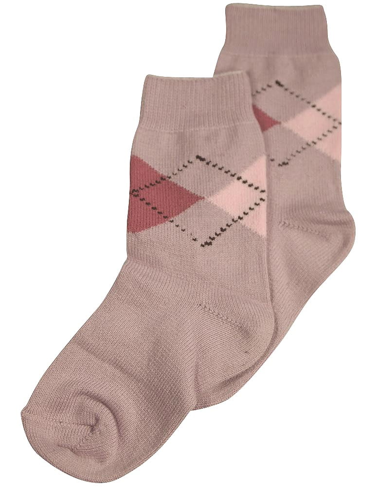 Tic Tac Toe Little Girls' Argyle Sock 31870Medium (lilac argyle