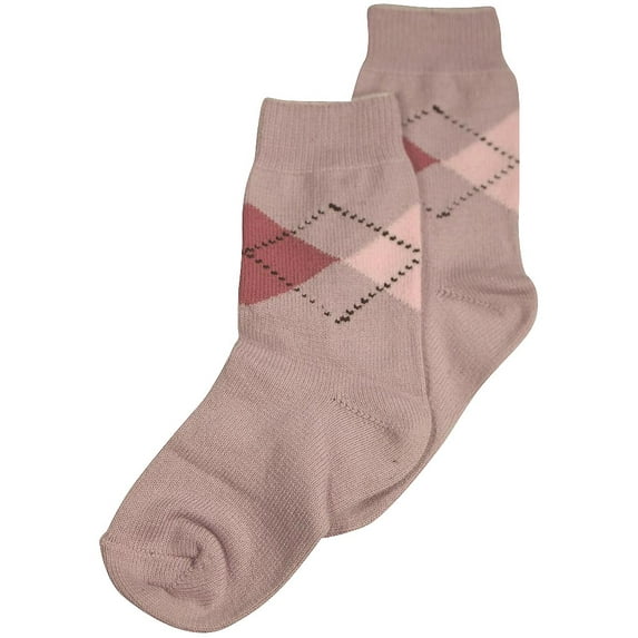 Tic Tac Toe - Little Girls' Argyle Sock 31870-Medium (lilac argyle)