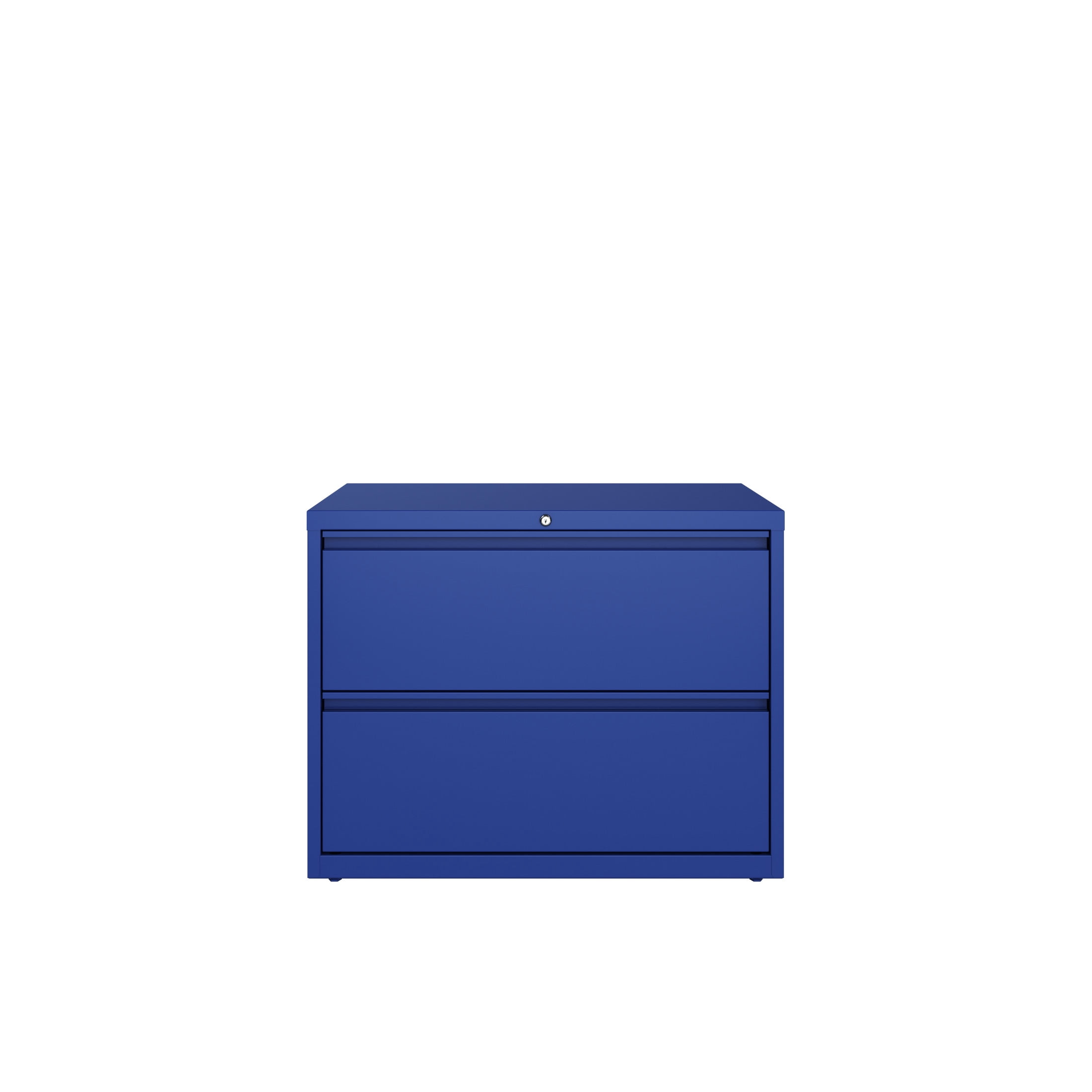 Hirsh 36 Inch Wide 2 Drawer Metal Lateral File Cabinet for Home and Office, Holds Letter, Legal and A4 Hanging Folders, Blue