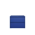 thumbnail image 2 of Hirsh 36 Inch Wide 2 Drawer Metal Lateral File Cabinet for Home and Office, Holds Letter, Legal and A4 Hanging Folders, Blue, 2 of 5