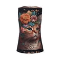 thumbnail image 5 of Lsque Flower Crown Cat Printed Workout Tank Tops for Women, Athletic Sports Tank Tops, Compression Sleeveless Dry Fit Shirts,Sleeveless Yoga Shirt-Large, 5 of 9