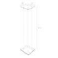thumbnail image 5 of 12 X 12 X 36" 1/2" Rods Clear Riser Acrylic Transparent Plexiglass Pedestal Table Display Podium Glorifier Riser Stand Centerpiece Flower Sculputure Merchandise Lamp Book Stand, 5 of 5