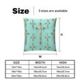 thumbnail image 5 of Cross Throw Pillow - Velvet Pillow Inserts Covers with Unique Patterns - Set of 2 - Available in 16x16, 18x18, 20x20 Inches for Various Occasions, 5 of 6