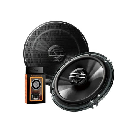 Pioneer TS-G1620F 600W Max (80W RMS) 6.5" G-Series 2-Way Coaxial Car Speakers   Absolute Magnet Phone Holder
