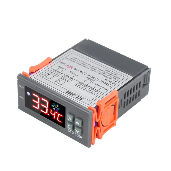 Graflsoa STC-3000 Digital Temperature Controller for Aquariums, Seafood, and Cooling Systems with LCD Display and Microcomputer Control