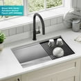 thumbnail image 3 of KRAUS Kore 30" Undermount Workstation 16 Gauge Single Bowl Stainless Steel Kitchen Sink with Accessories, 3 of 8