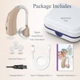 thumbnail image 5 of Delmicure Digital Hearing Aid for Seniors, Rechargeable, Dual Frequency Adjustments, Multi-Level Volume Control, VHP-1303 Single - Beige, 5 of 9