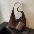 thumbnail image 4 of Crescent Bag Hobo Bolso Bandolera Mujer Ante Con Bolsillo Interior, 4 of 9