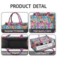 thumbnail image 4 of Large Capacity Tote Bag,Pioneer Flower Floral Print Pattern Handbag Fashion Luxury Tote Bag,15.7"x13"x 5.1" Inches,Laptop Compatible, 4 of 6