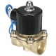 thumbnail image 1 of Válvula solenoide eléctrica de latón, válvula de aire NPT de 3/4" 12V CC normalmente cerrada para agua, gas, combustible, diésel, aceite, 1 of 5