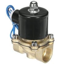 Brass Electric Solenoid Valve, 3/4" NPT 12V DC Air Valve Normally Closed Water Gas Fuel Diesel Oil