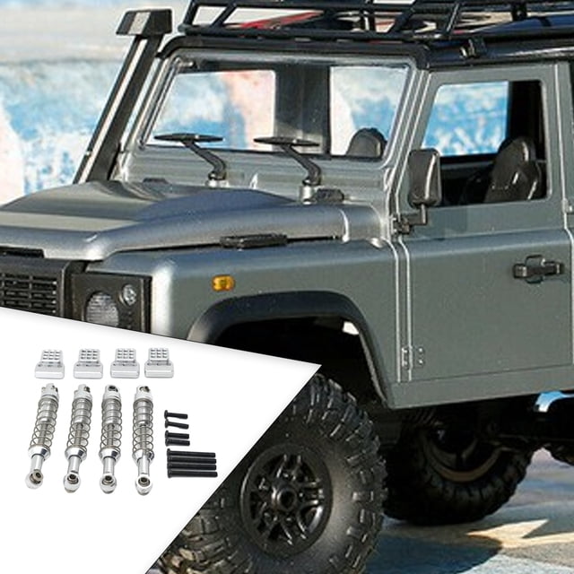 VONKY RCGOFFLOW 1/12 Aluminum Alloy Wear-resistant Front Rear Shock Absorber Rc Front Rear Shock Absorber For MN D90 RC Car Part Silver