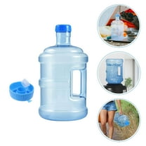 WHAMVOX Blue PC Water Jug with Wide Opening and Handle for Outdoor Camping and Storage Use 5L