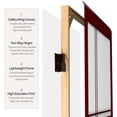 thumbnail image 4 of Oriental Furniture 6 ft. Tall Canvas Double Cross Screen - Rosewood - 6 Panel, 4 of 5