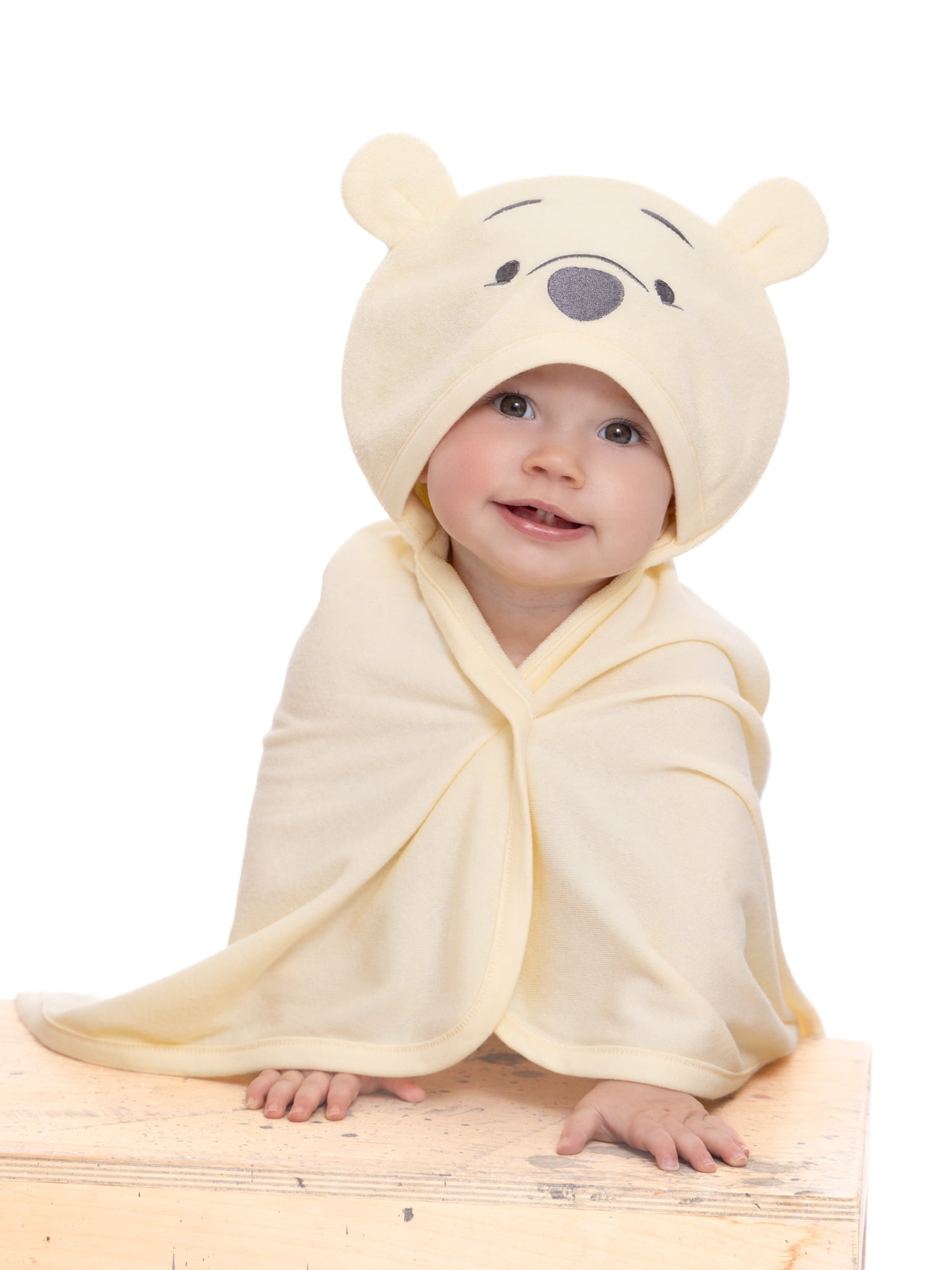 Disney Baby Wishes and Dreams Character Infant Baby Bath Set with Hooded Towel and Washcloths, 3-Piece, One Size