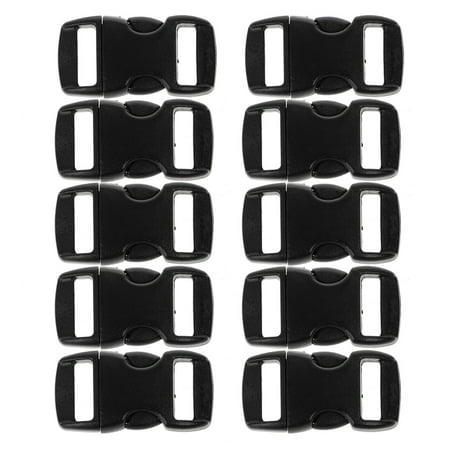 

NEW 10PCS Buckles For Umbrella Paracord Bracelets Black Side Release Buckles