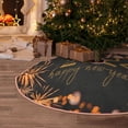 thumbnail image 5 of Fotbe HAPPY NEW YEAR 2024 Pattern Christmas Tree Skirt, Tree Skirts Plush Christmas Decorations, Christmas Tree Skirts Xmas Decorations Holiday Party Decor-36", 5 of 6