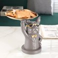 thumbnail image 4 of Bulldog caja de almacenamiento decoración con palé escultura de mesa de resina para el hogar (gris) Likrtyny Libre de BPA, 4 of 8