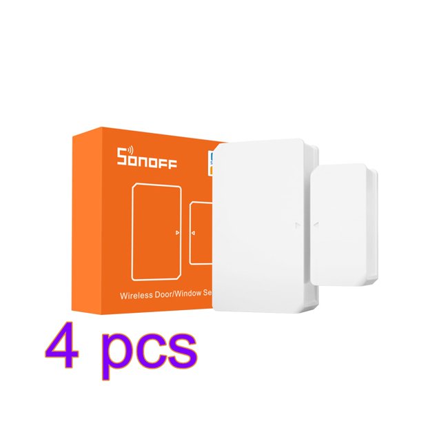 Sonoff SNZB-04 Sistema de alarma de ventana inalámbrico Alerta de encendido / apagado Módulo de automatización del sensor de alarma de seguridad de la puerta de la oficina en el hogar Speravity EL5190-00B*4