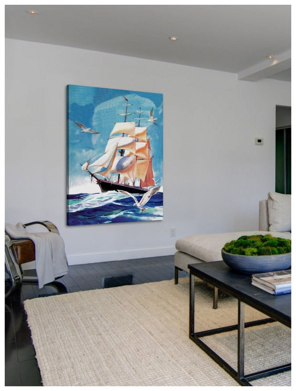 Marmont Hill "Sailing" by Curtis Painting Print on Canvas