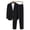 Black, variant on Mens Suits 2 Piece Slim Fit Long Sleeve Notch Lapel Two Button Blazer and Straight Leg Pants Solid formal Suit for Party Prom Wedding Business Casual