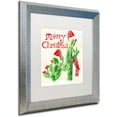thumbnail image 2 of Trademark Fine Art "Xmas Cactus" Canvas Art by Lisa Powell Braun, White Matte, Silver Frame, 2 of 4