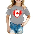 thumbnail image 4 of MEZZALL T-Shirt à Manches Courtes pour Filles, Col Rond, Coupe Décontractée, Basique, Gris, 8-9 Ans, 4 of 4