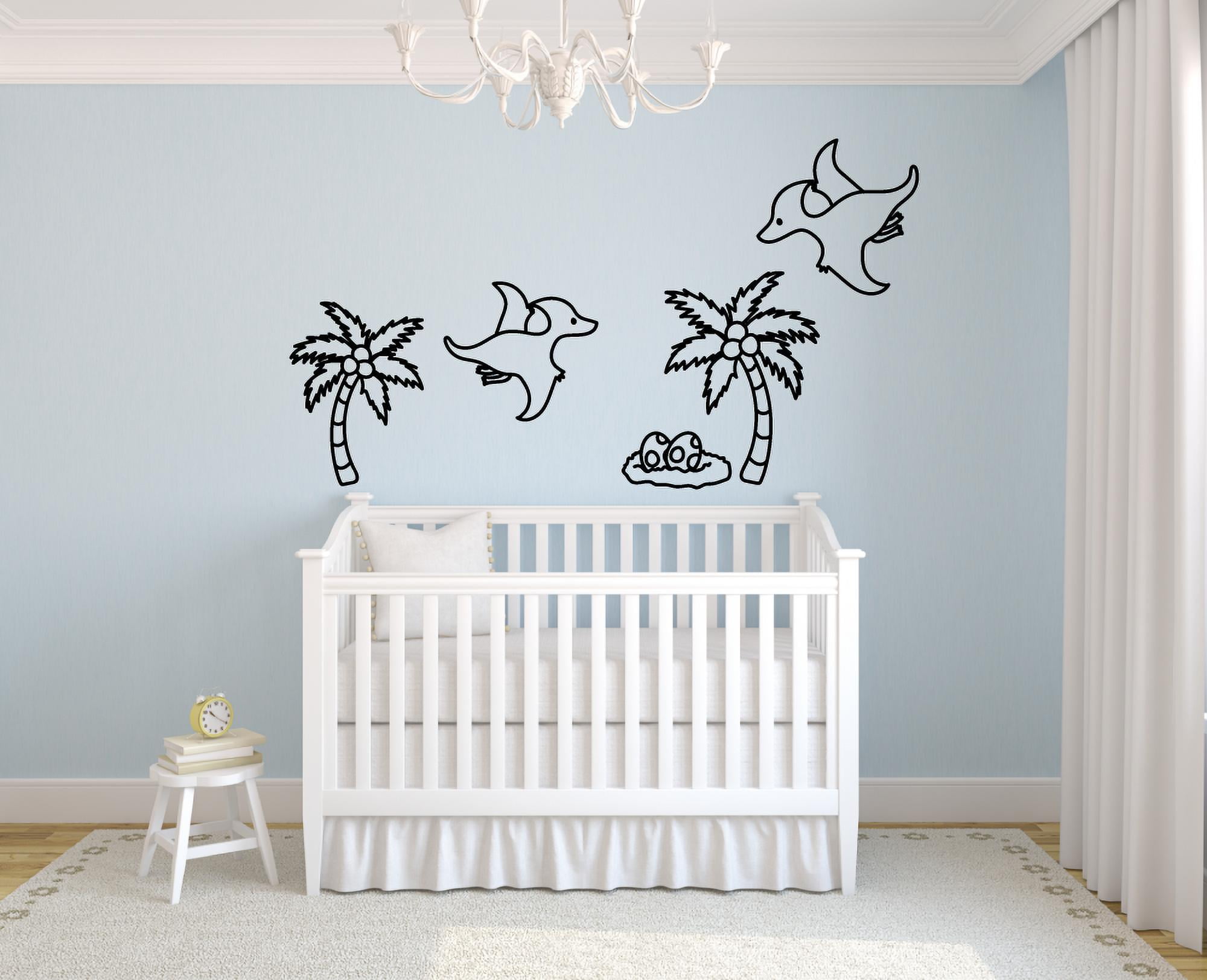 Flying Pterodactyl Dinosaur Wings Dino Jurassic Wall Sticker Art Decal for Girls Boys Kids Room Bedroom Nursery Kindergarten House Fun Home Decor Stickers Wall Art Vinyl Decoration Size (12x17 inch)