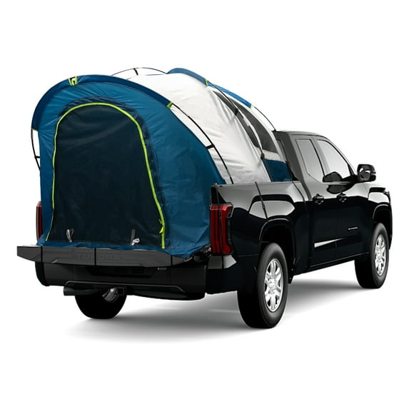 NEH Truck Bed Tent, Pickup Truck Tent, Truck Camping Tent for 2 Adults, Tent for Tailgate w/ Rainfly & Storage Bag, Fits Full Size Trucks with Long Bed, 96"-98" (8'-8.2') - Gray & Blue