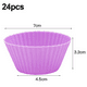 thumbnail image 2 of Mini molde para muffins de silicona, pequeño cupcake reutilizable antiadherente, 2 of 5