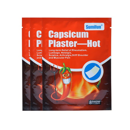 Capsicum Plaster Pain Relieving Patch Muscle Strain Back Knee Pain Joint Ache Plaster