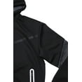 thumbnail image 4 of CULTURA SPORT Men's Active Fashion Hooded Fleece Sport Sweater For Gym Workout and Running, Athletic Hoodie Zipper , Black/Charcoal - Pocket Zippers, XX-Large, 4 of 5