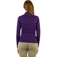 thumbnail image 2 of ToBeInStyle Women's Long Sleeve Turtleneck Top - Purple, 2 of 7