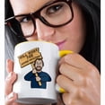 thumbnail image 2 of 3drose, Funny Humorous Man Guy with a Sign Will Work for Baked Potatoes, 15oz Two-tone Yellow Mug, 2 of 6