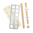 thumbnail image 4 of Prensa para hacer raviolis, sellos para pasta, herramienta para hacer pasta de regalo con bandeja y Plata, 4 of 7