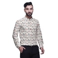 thumbnail image 3 of BESTMAN Mandarin CollarÂ&nbsp;Shirt Printed Mens Short Kurta Casual Ethnic Dress, 3 of 6