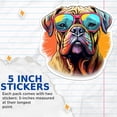 thumbnail image 2 of (2 Pack) Bullmastiff Dog Stickers - Bullmastiff with Sunglasses - Choose FromOver 100 Dog Breeds - 5 Inches On Longest Side - Premium Vinyl - Made in USA - BMCS0329, 2 of 6