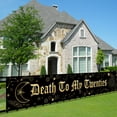thumbnail image 2 of Death To My Twenties Birthday Banner Backdrop Decorations for Women Men Gold 30th Birthday Party Photo Booth Props Sign Supplies, 2 of 4
