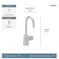 thumbnail image 2 of Moen IH7600NL Sip Traditional Polished nickel one-handle high arc undermount beverage faucet, 2 of 5
