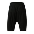thumbnail image 4 of Aayomet Workout Shorts Men's Linen Shorts Cotton Casual Lightweight Workout Gym Yoga Shorts for Men,Black 5XL, 4 of 5