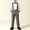 Gray, variant on Xdegoge Toddler Boys formal Suit Clothes Set Long Sleeve Button Down Dress Shirt with Bowtie and Suspender Pants Gentleman Outfit for Wedding Party