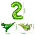 thumbnail image 3 of Set de fiesta de cumpleaños de dinosaurio con globos KZXAXHIU de 40" - 6 piezas, 3 of 4