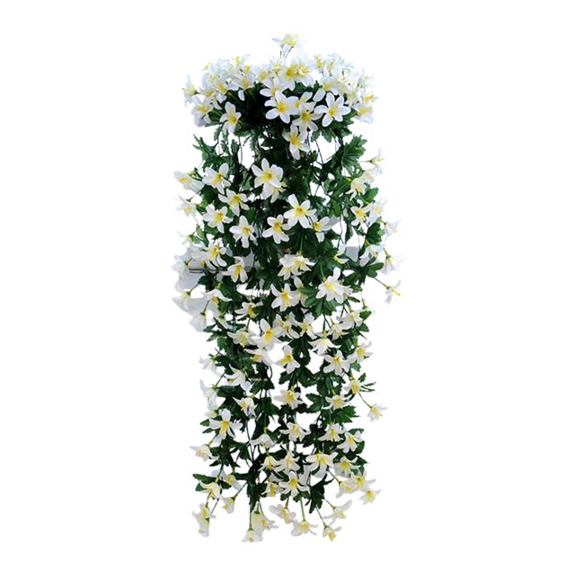 Simulation Lilys Rattan Artificial Flower Wall Hanging Basket Indoor And Outdoor Decorative Flowers Suitable For Decorating Indoor Wedding