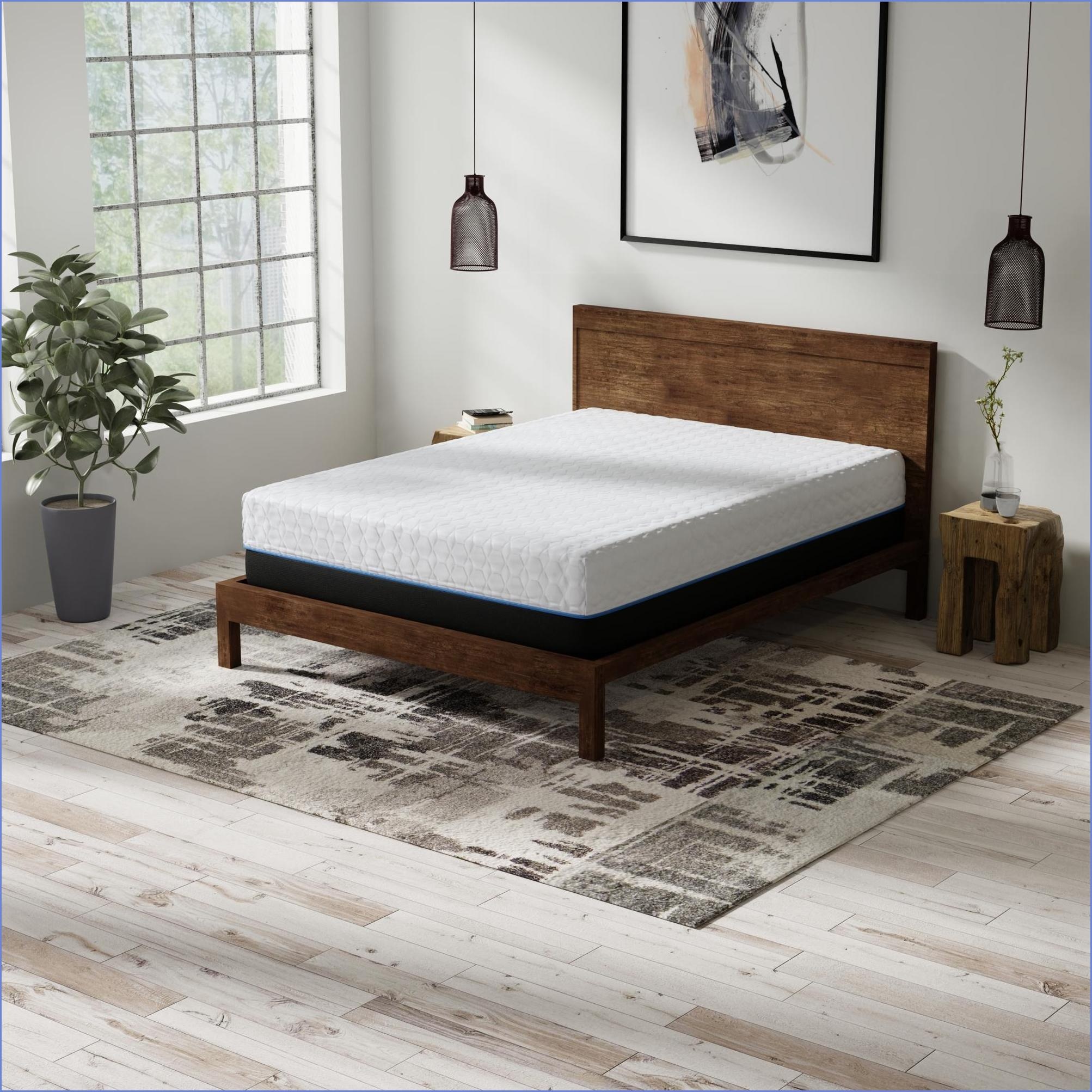 Mattresses 14” Plush Copper Infused Memory Foam California King Mattress | White+Gray | Foam