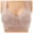 Light Pink, variant on Jdkau Womens Bras Plus Size Bras for Women Front Closure No Underwire Comfort Senior Wireless Snap Closing Bra（Black,50）