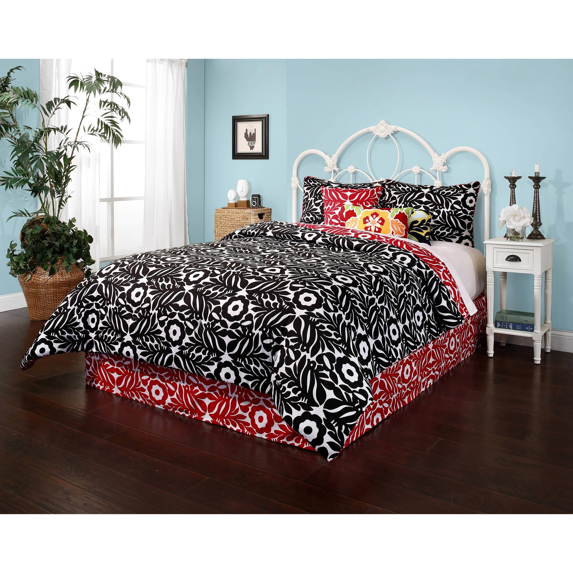 Otomi 5 Piece Printed Reversible Comforter Set